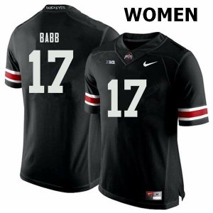Women's Ohio State Buckeyes #17 Kamryn Babb Black Nike NCAA College Football Jersey Season ZCF3144TE